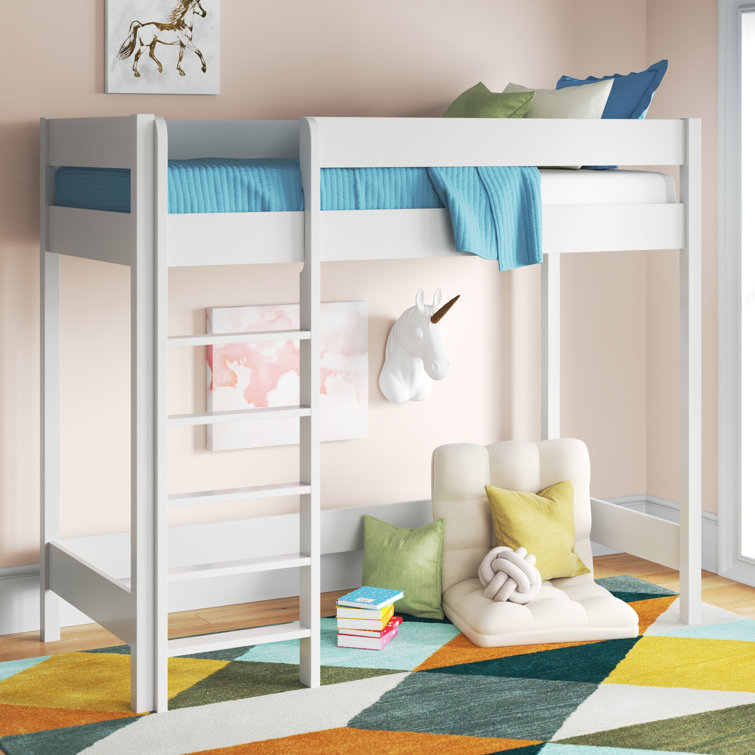 Wayfair white on sale loft bed